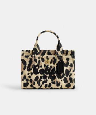 ＜COACH＞カーゴ　トート　バッグ　２０・レオパード　プリント